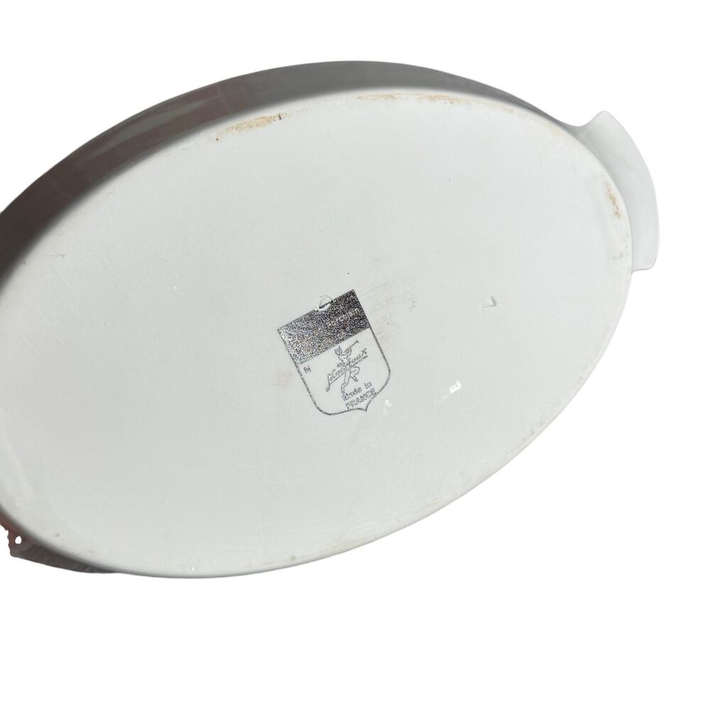 Vintage Louis Lourioux Fire Proof France Casserole Baking Oven Serving Dish Pan - Picture 6 of 7